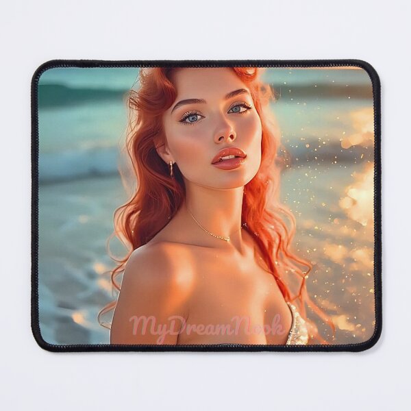Item preview, Sunset Beach Portrait – Sparkling Golden Hour Glamour designed and sold by My Dream Nook.
