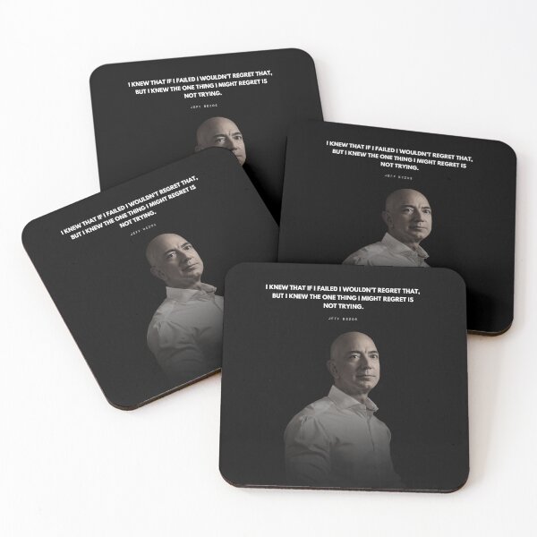 Item preview, Jeff Bezos Motivational Quote Portrait designed and sold by SuccessInsanity.