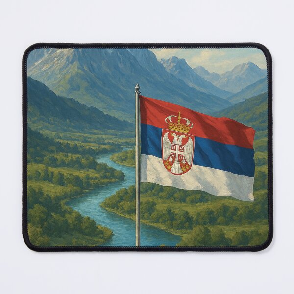 Item preview, Ljepota Balkana u jednoj slici – Planine, rijeke i zastava designed and sold by Mood Printz.