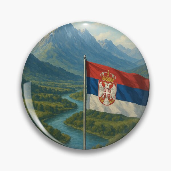 Item preview, Ljepota Balkana u jednoj slici – Planine, rijeke i zastava designed and sold by Mood Printz.