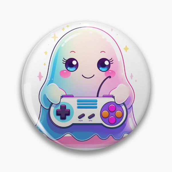 Item preview, Game Over, Maybe – Retro Ghost Gamer T-Shirt designed and sold by Almond Paper Co. .