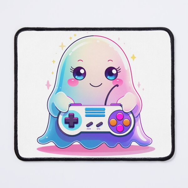Item preview, Game Over, Maybe – Retro Ghost Gamer T-Shirt designed and sold by Almond Paper Co. .