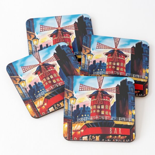 Item preview, Vintage Paris Poster, Europe Postcard, Montmartre France Wall Art designed and sold by Bits & Bops Boutique.