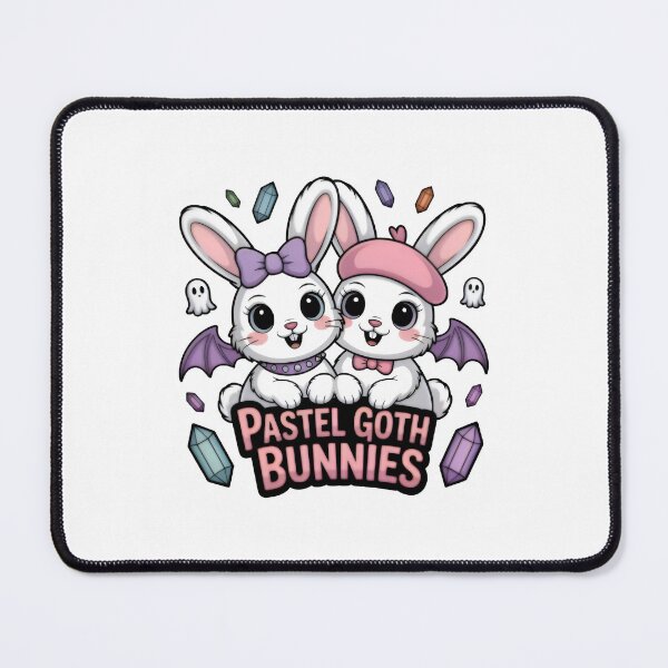 Item preview, Pastel Goth Bat-Winged Bunny Duo designed and sold by Zanigold.