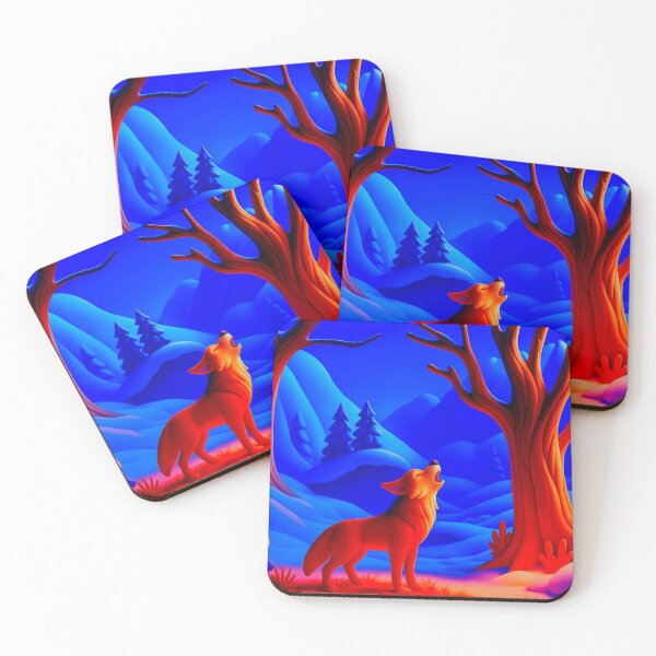 Item preview, Wolf in forest 3D art designed and sold by Karen Harding Art and Illustration .