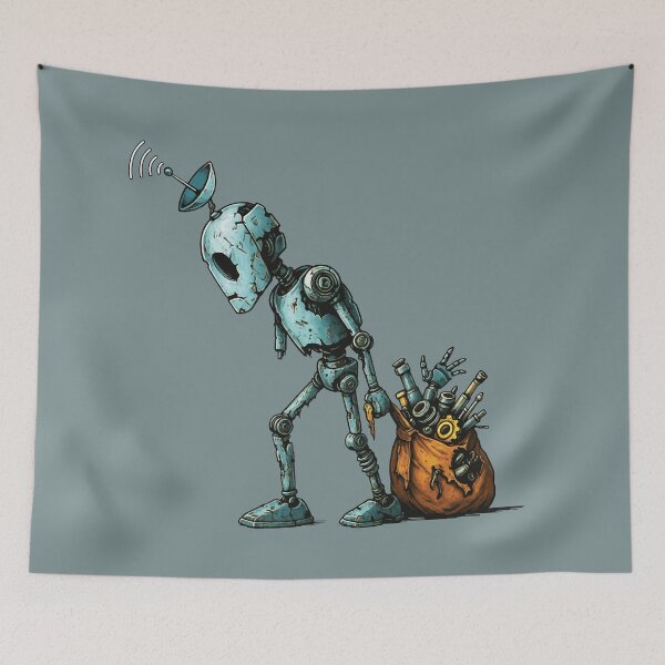 Item preview, Rusty Robot Carrying the Weight of Life designed and sold by James Faber.