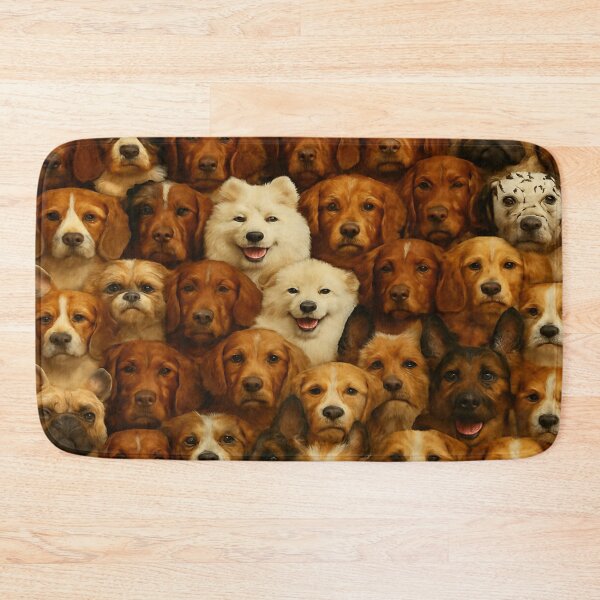 Item preview, Seamless Dog Face Collage – Realistic Breed Portraits designed and sold by nigejohn.