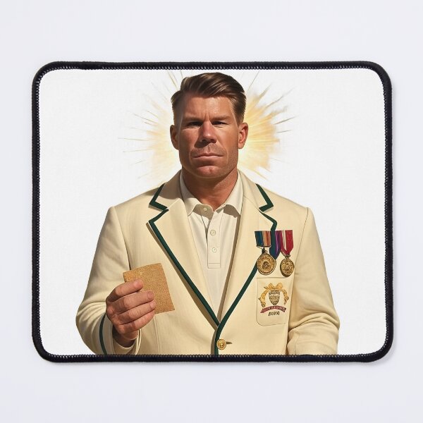 Item preview, Sandpaper Saint – David Warner Propaganda Poster designed and sold by WhisperFrame.