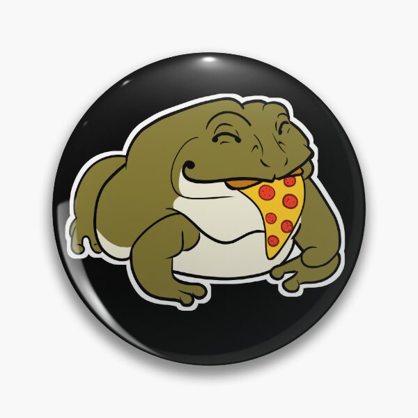 Item preview, Froggo Loves PIZZA designed and sold by schadenfreudart.