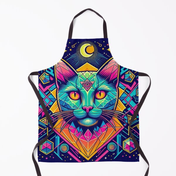 Item preview, Colorful mystic cat designed and sold by Dogandesighn.