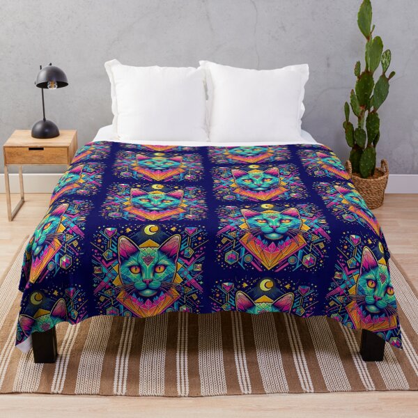 Item preview, Colorful mystic cat designed and sold by Dogandesighn.