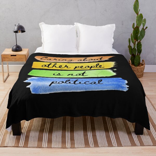 Item preview, Caring about other people is not political designed and sold by NightWisdom.