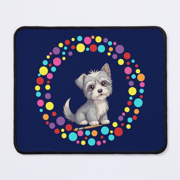 Item preview, Celebrate Dot Day with My Skye Terrier | Colorful Dog Art designed and sold by The Real Life Symphony.