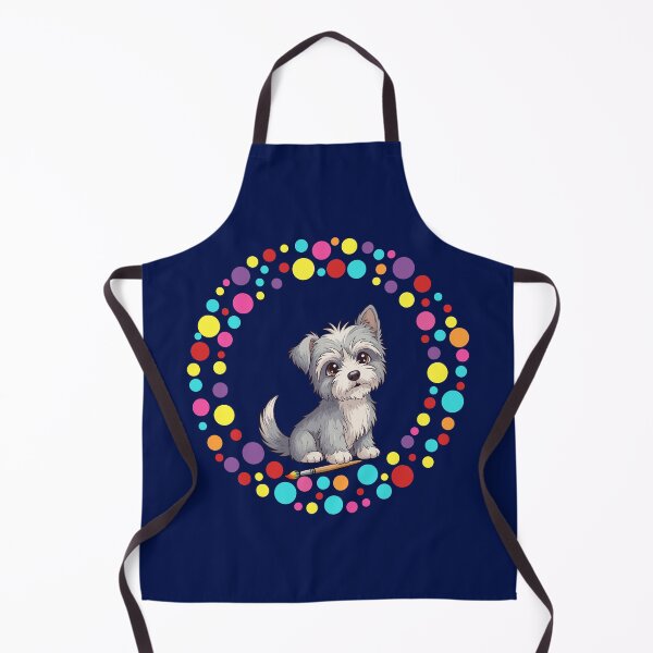 Item preview, Celebrate Dot Day with My Skye Terrier | Colorful Dog Art designed and sold by The Real Life Symphony.