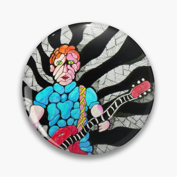 Item preview, 1018 - PEBBLE GUITARIST - DAVE EDWARDS - MIXED MEDIA - 2025 designed and sold by BLYTHART.