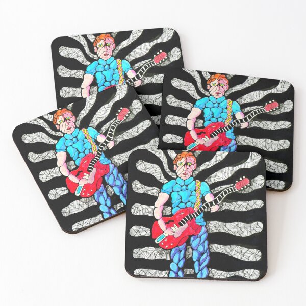 Item preview, 1018 - PEBBLE GUITARIST - DAVE EDWARDS - MIXED MEDIA - 2025 designed and sold by BLYTHART.