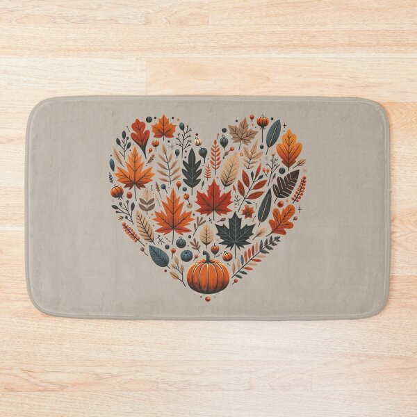 Item preview, Fall Heart – Autumn Leaves Love Design designed and sold by The Loved Label.