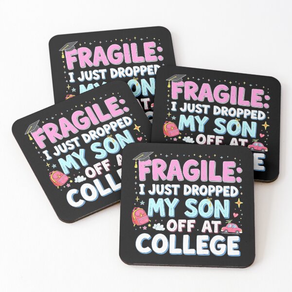Item preview, FRAGILE – Emotional Yet Funny Parent College Tee ??? designed and sold by AI-volution.