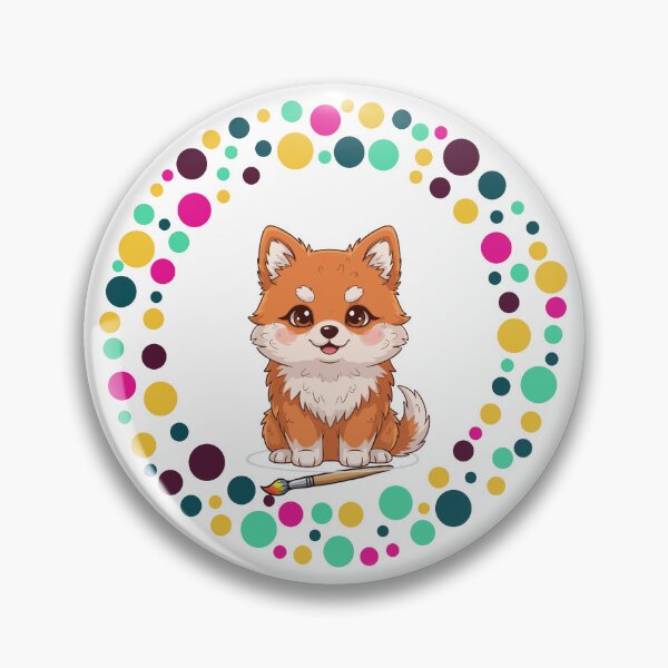 Item preview, Celebrate Dot Day with My Finnish Spitz | Colorful Dog Art  designed and sold by The Real Life Symphony.