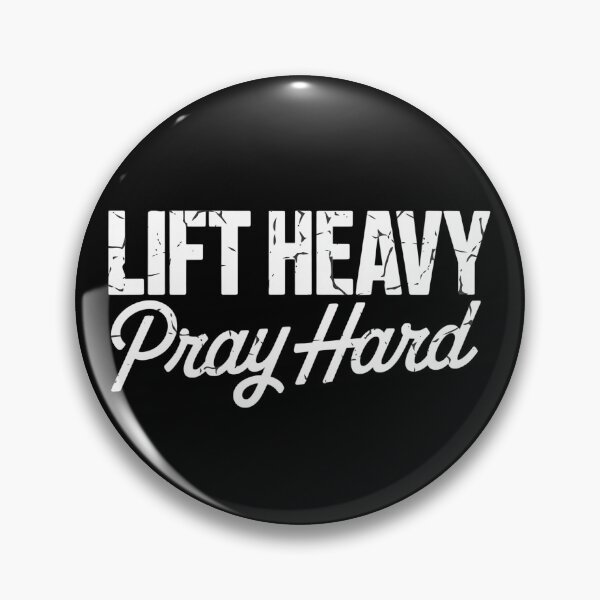 Item preview, Lift Heavy Pray Hard Christian Gym Lover  designed and sold by NightWisdom.