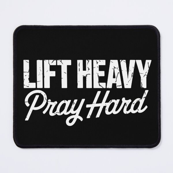 Item preview, Lift Heavy Pray Hard Christian Gym Lover  designed and sold by NightWisdom.