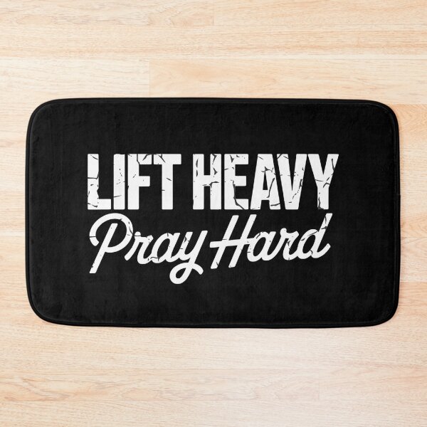 Item preview, Lift Heavy Pray Hard Christian Gym Lover  designed and sold by NightWisdom.