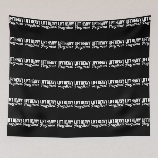 Item preview, Lift Heavy Pray Hard Christian Gym Lover  designed and sold by NightWisdom.