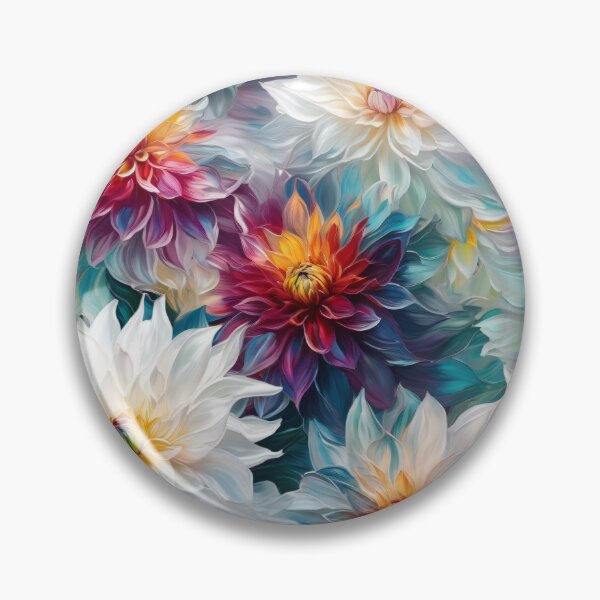 Item preview,  A Garden of Jewel-Toned Dahlias designed and sold by jennyrose88.