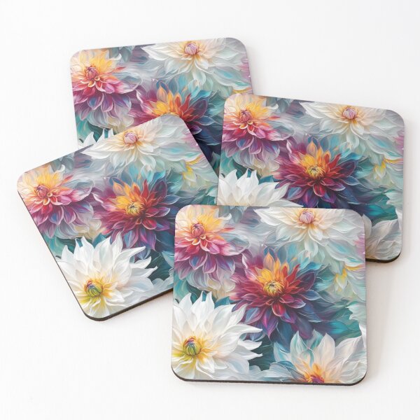 Item preview,  A Garden of Jewel-Toned Dahlias designed and sold by jennyrose88.