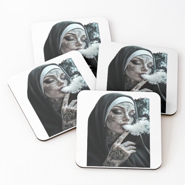 Item preview, Sinful Holiness – The Tattooed Nun designed and sold by TSHIRTprject.