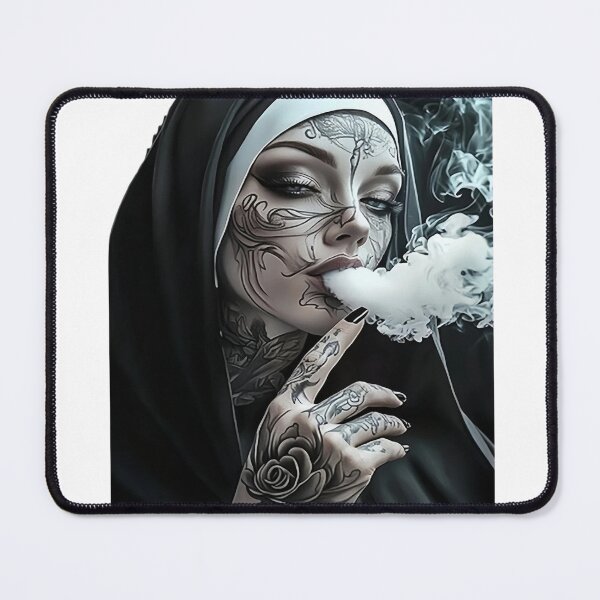 Item preview, Sinful Holiness – The Tattooed Nun designed and sold by TSHIRTprject.