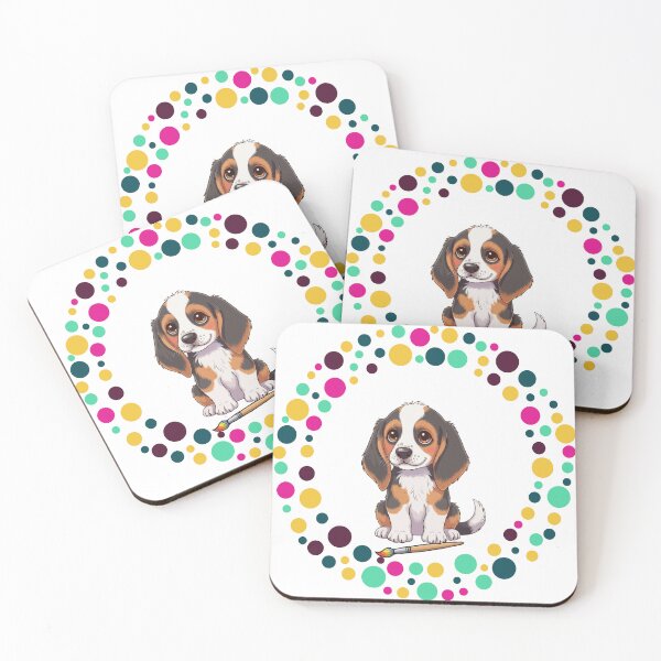 Artikelvorschau, Feiern Sie den Dot Day mit meinem English Foxhound | Bunte Hundekunst entworfen und verkauft von The Real Life Symphony.
