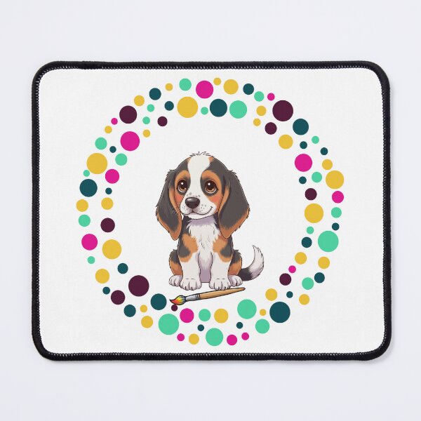 Artikelvorschau, Feiern Sie den Dot Day mit meinem English Foxhound | Bunte Hundekunst entworfen und verkauft von The Real Life Symphony.