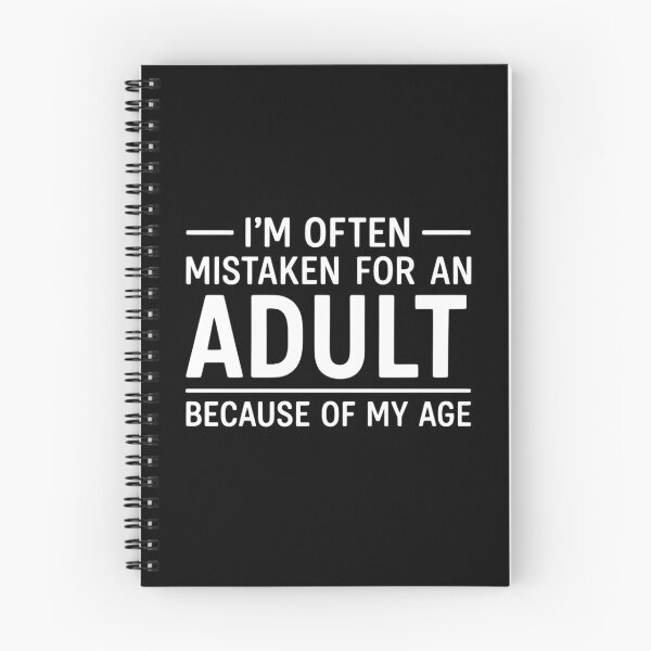 Item preview, I'm often mistaken for an adult because of my age - Colorful funny saying  designed and sold by SkeletonsDanger.