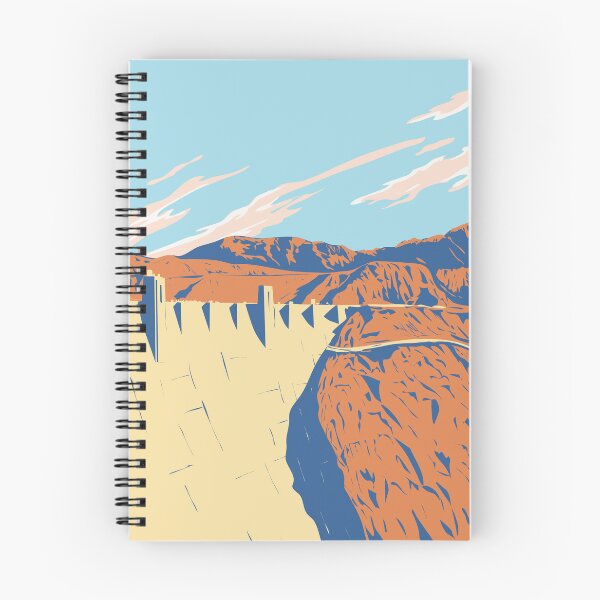 Item preview, Hoover Dam in Nevada Arizona Border WPA Poster Art designed and sold by patrimonio.
