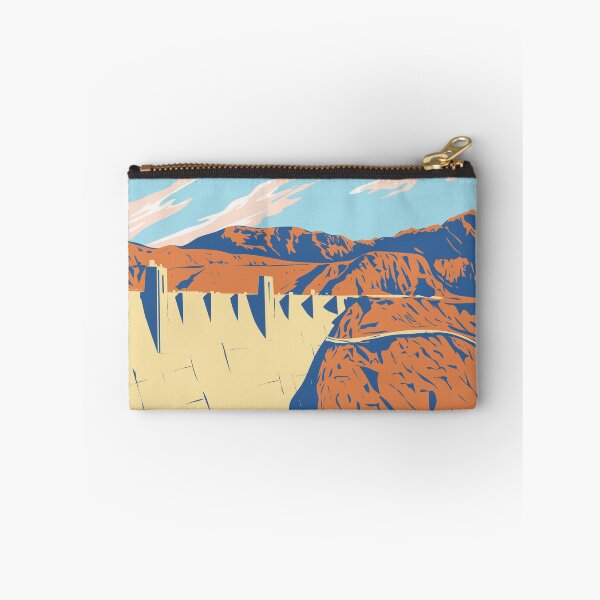Item preview, Hoover Dam in Nevada Arizona Border WPA Poster Art designed and sold by patrimonio.