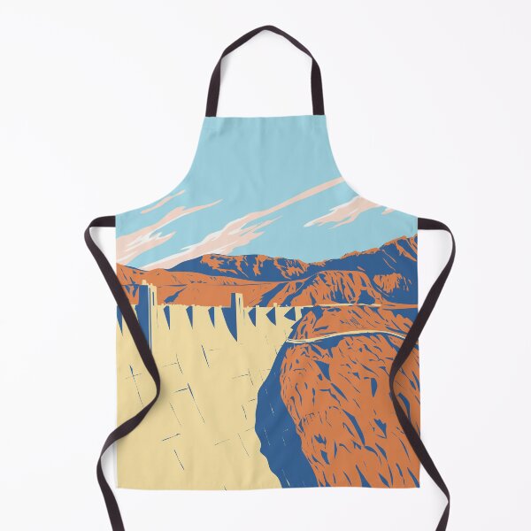 Item preview, Hoover Dam in Nevada Arizona Border WPA Poster Art designed and sold by patrimonio.