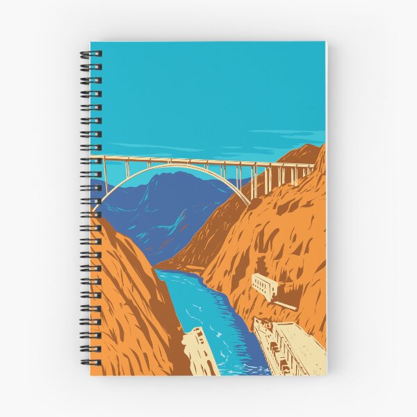 Item preview, Mike O'Callaghan Pat Tillman Memorial Bridge Hoover Dam Nevada WPA Art designed and sold by patrimonio.