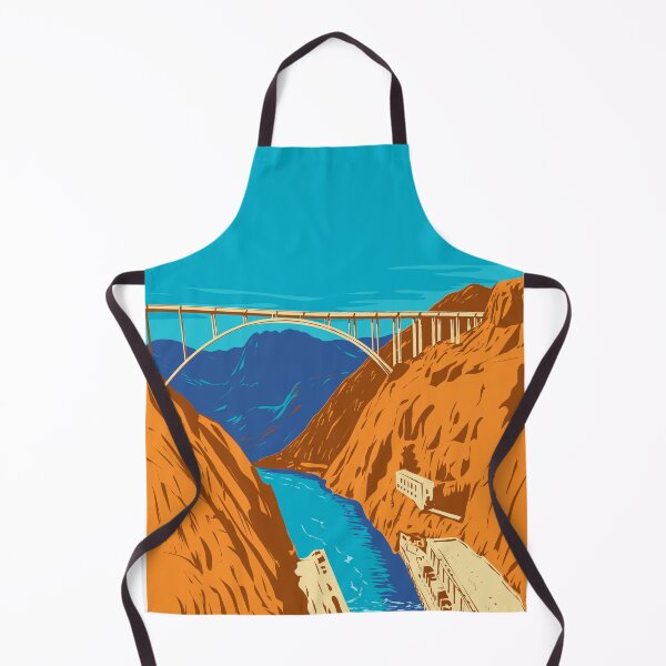 Item preview, Mike O'Callaghan Pat Tillman Memorial Bridge Hoover Dam Nevada WPA Art designed and sold by patrimonio.