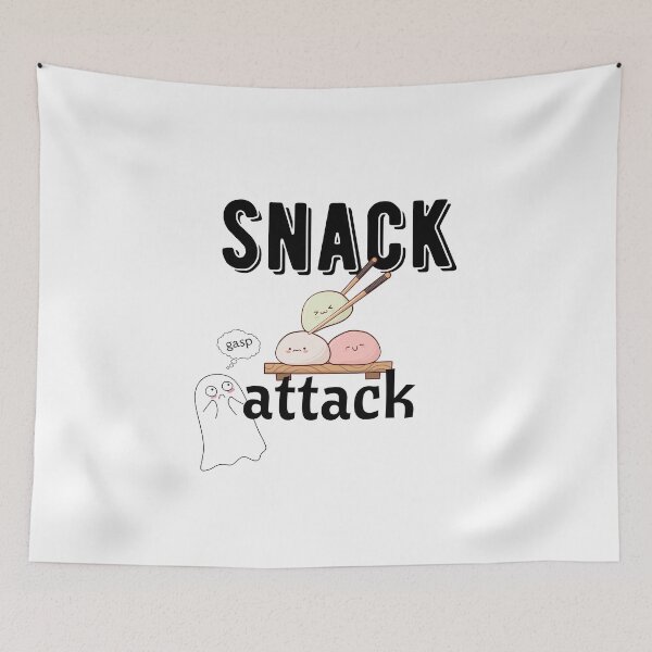 Item preview, Funny Snack Attack - Gasp | Mochi | Ghost designed and sold by SunandShade.
