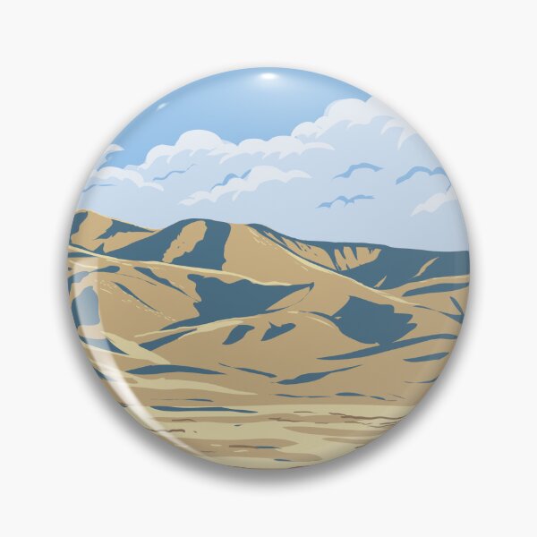 Item preview, Tehachapi Mountains near Lost Hills California WPA Poster Art designed and sold by patrimonio.
