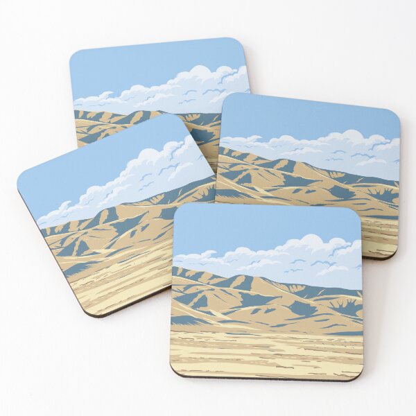 Item preview, Tehachapi Mountains near Lost Hills California WPA Poster Art designed and sold by patrimonio.