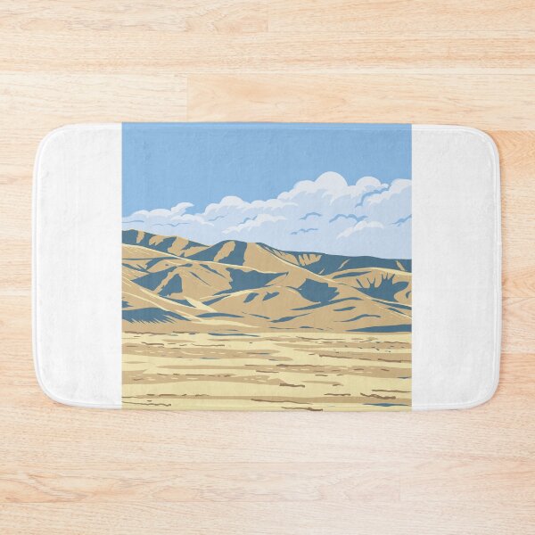 Item preview, Tehachapi Mountains near Lost Hills California WPA Poster Art designed and sold by patrimonio.
