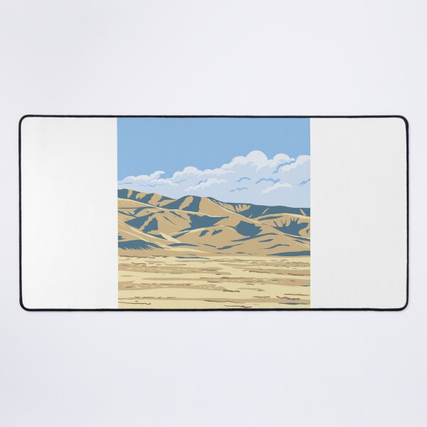 Item preview, Tehachapi Mountains near Lost Hills California WPA Poster Art designed and sold by patrimonio.