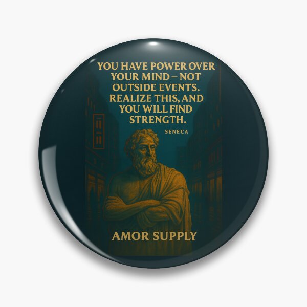 Item preview, Seneca Stoic Quote – Power Over Your Mind designed and sold by Amor Supply.