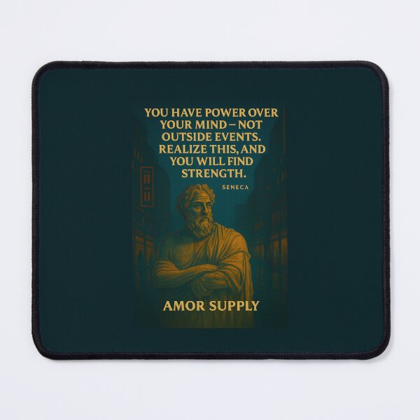 Item preview, Seneca Stoic Quote – Power Over Your Mind designed and sold by Amor Supply.