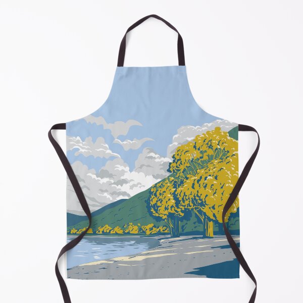 Item preview, Wilson Bay Reserve in Queenstown Otago New Zealand WPA Poster Art designed and sold by patrimonio.