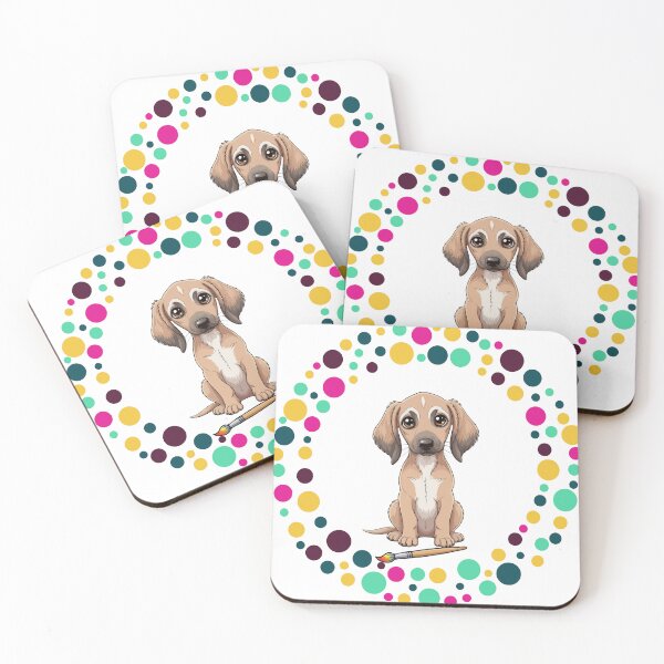 Item preview, Celebrate Dot Day with My Azawakh | Colorful Dog Art  designed and sold by The Real Life Symphony.