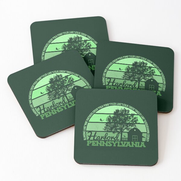 Item preview, Harford Pennsylvania Sunset Retro Vintage Local Pride Logo designed and sold by CRHPOD20.