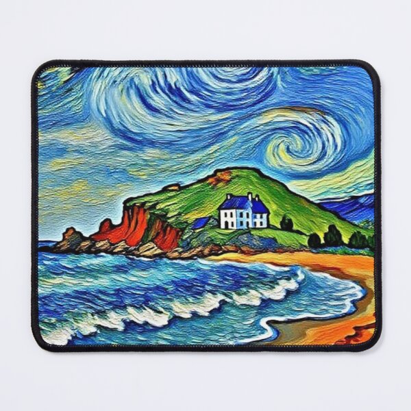 Item preview, A walk to Burgh Island3（watercolour + AI） designed and sold by artsmeow.